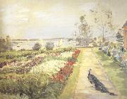 Max Slevogt Flower Garden in Neu-Cladow (nn02) oil painting on canvas